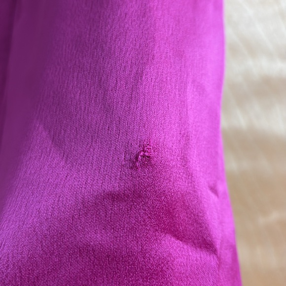 Vince Camuto Fuchsia Bow-Neck Satin Dress Size 2 - Picture 7 of 15